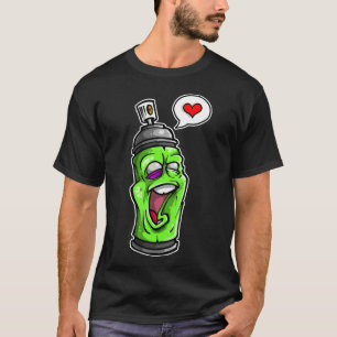 Spray Kan Kärlek Graffiti T-skjorta T Shirt
