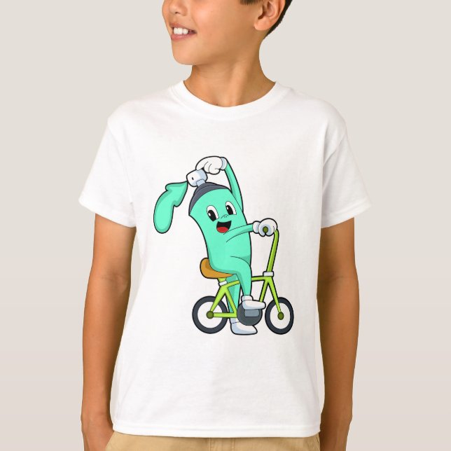 Spray-läsare med cykel t shirt (Framsida)
