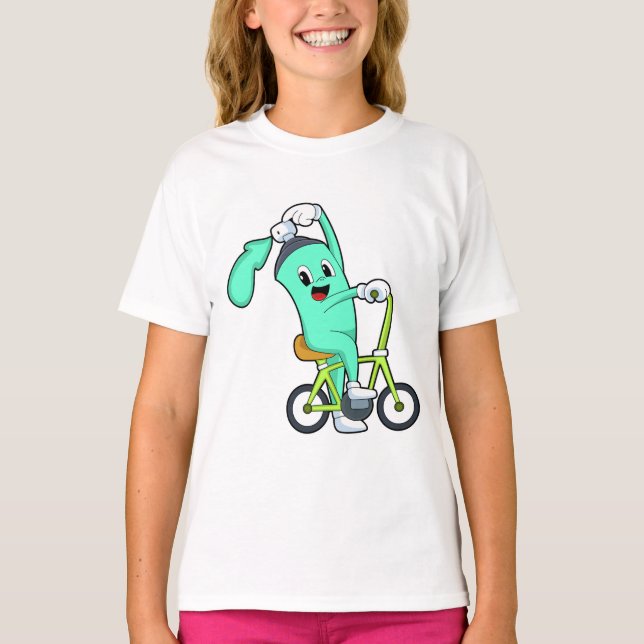 Spray-läsare med cykel t shirt (Framsida)