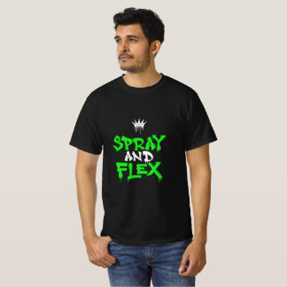 Spray och Flex Graffiti Streetwear T-Shirt Design