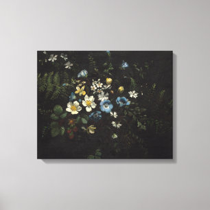 Spray of Flowers and Ferns by Titian Ramsay Peale Canvastryck
