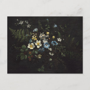 Spray of Flowers and Ferns by Titian Ramsay Peale Vykort