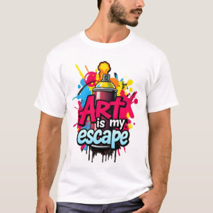 Spray Paint Art Escape - Graffiti-Inspired Urban T Shirt