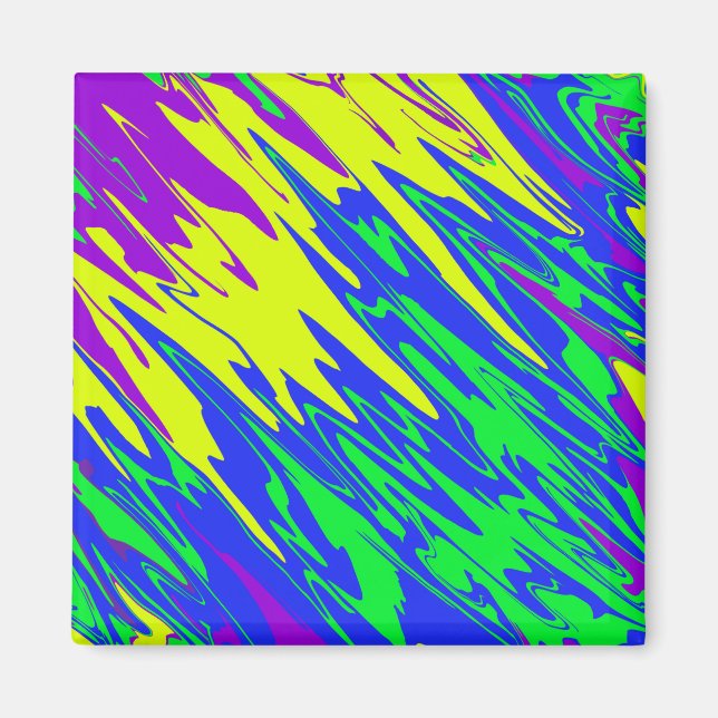 Spray Paint Mardi Gras Blue Magnet (Framsidan)