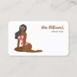 Spray Tan-Anpassningsbar QR Visitkort