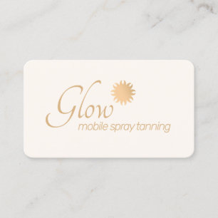 Spray Tan Business Copper Sol med rabattkort Visitkort