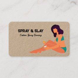 Spray Tan Kraft Visitkort