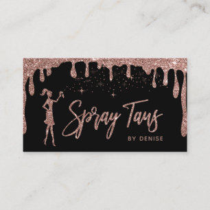 Spray Tan Mobile Spray Tan Guld Glittering Girl Visitkort