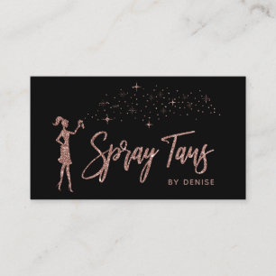 Spray Tan Mobile Spray Tan Guld Glittering Girl Visitkort