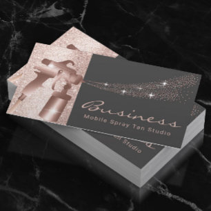 Spray Tan Ro Guld Airbrush Tanning Visitkort