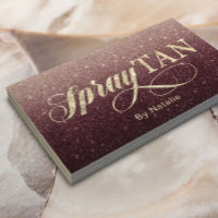 Spray Tanning Modern Burgundy Red Glitter