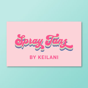 Spray Tans Tanning Specialist Groovy Retro Visitkort
