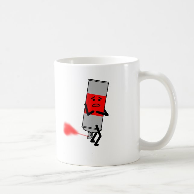 Spraya Fisa Måla Rolig Mugg (Höger)