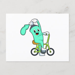 Sprayburk med cykel vykort