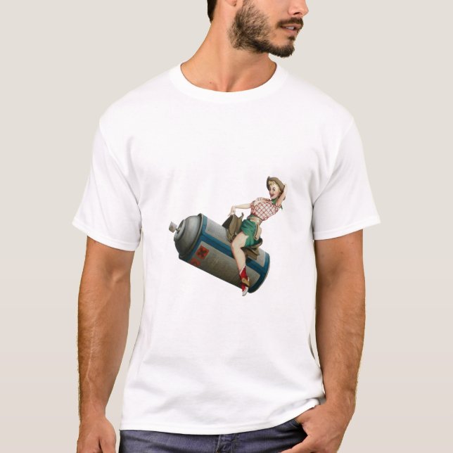 Spraycan ritt tee shirt (Framsida)