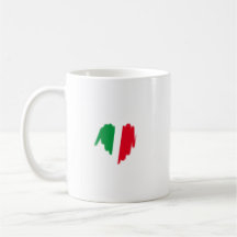 Sprayed Italy Flagga Graffiti Heart Graphic