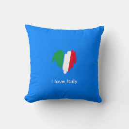 Sprayed Italy Flagga Graffiti Heart Graphic Kudde