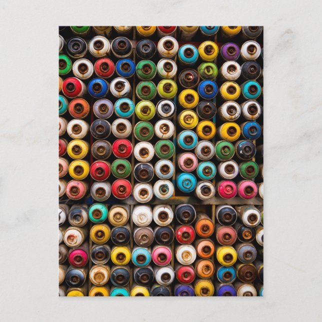 Sprayfärgbehållare Vykort (Framsida)