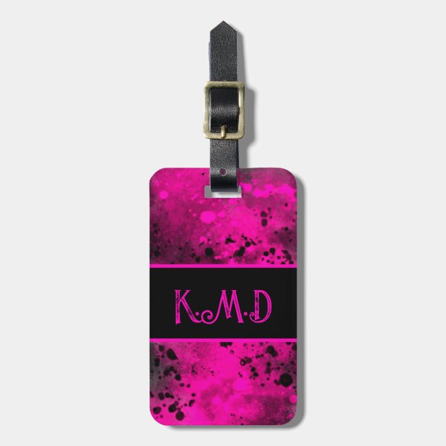 Sprayfärgplatteffektsbagagetagg Bagagebricka (Vertikal Framsida)