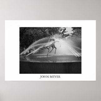 Spraying Fontän Poster