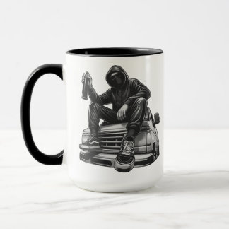 Spraykonst Är Mitt Språk tekoppsdesign Mugg
