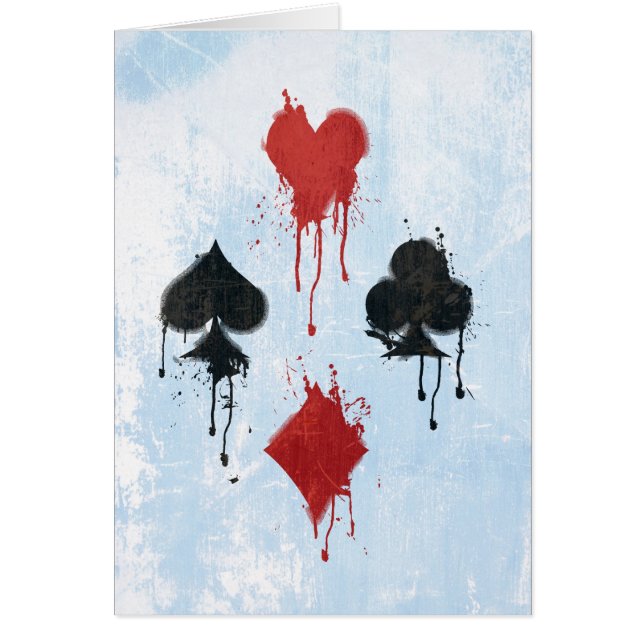 Spraykort Kostym Hälsningskort (Framsidan)