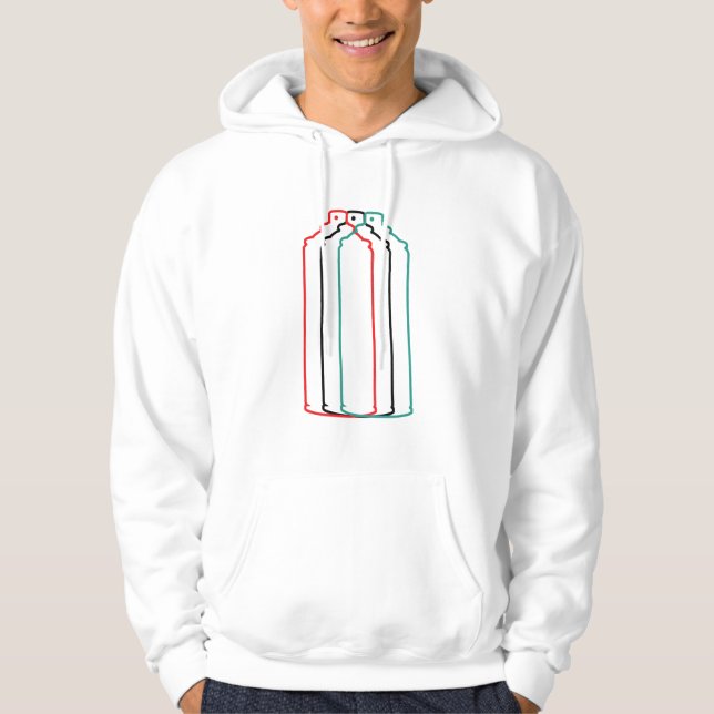 Spraymålning kan Illusion Hoodie (Framsida)