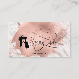 Spraymanskript glitter ro guld stänk marmor visitkort