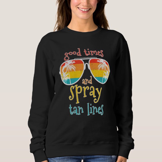 Spraytid för Bra och spray Tan Linjer Summer VI T Shirt (Framsida)
