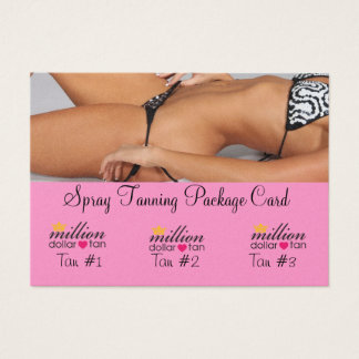 Sprayton Tanning Paket Card 3 Tans Visitkort