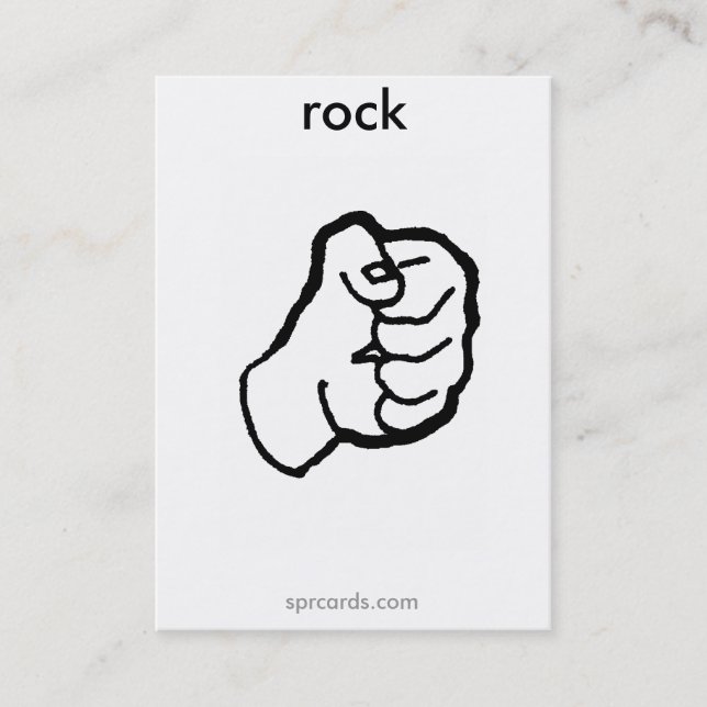 sprcards-rockcard visitkort (Framsida)