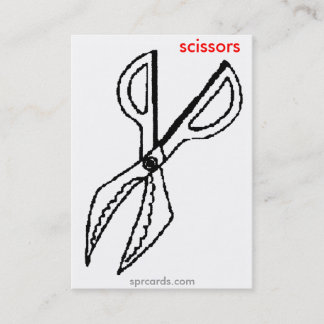 sprcards-scissorscard visitkort