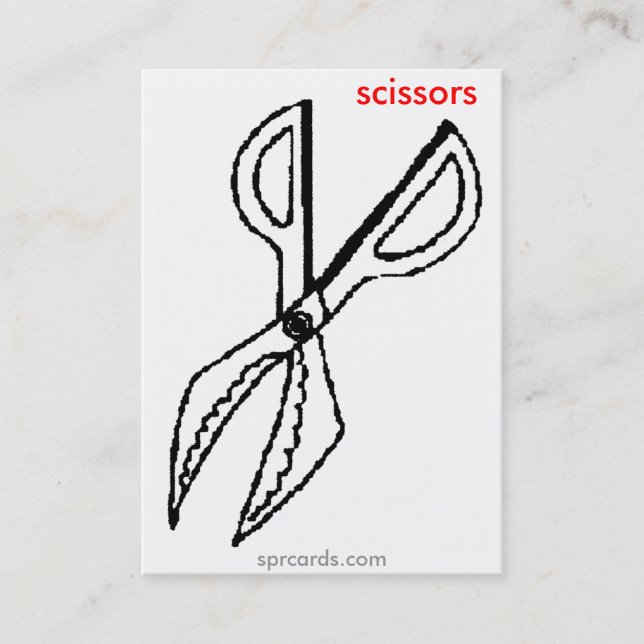 sprcards-scissorscard visitkort (Framsida)
