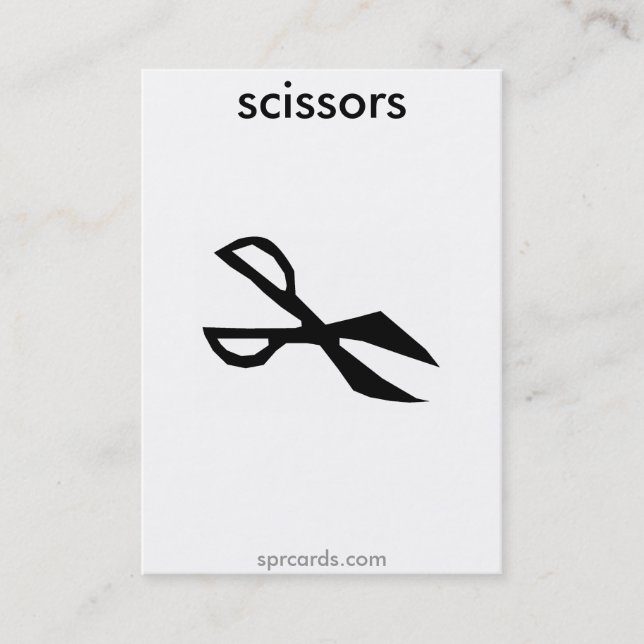 sprcards-scissorscard visitkort (Framsida)
