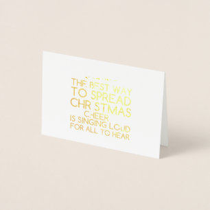 SPREAD CHRISTMAS CHEER FOLIERAT KORT