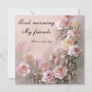 Spread Helgdag Cheer: "Bra God morgon Friend", pla Julkort