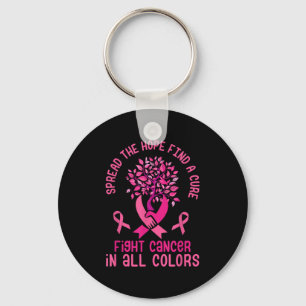 Spread Hope Find Cure Fight Cancer Breast Cancer S Nyckelring