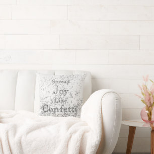 Spread Joy as Confetti White Kudde