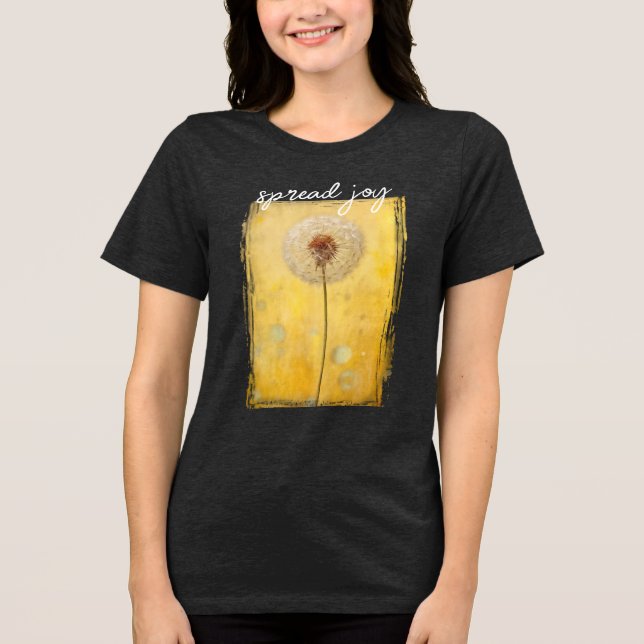 Spread Joy Dandelion T Shirt (Framsida)