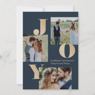 Spread Joy EDITABLE FÄRG-fotokort för Helgdag Julkort