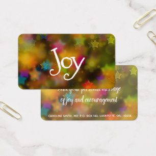 Spread Joy - Meddelandekort Visitkort