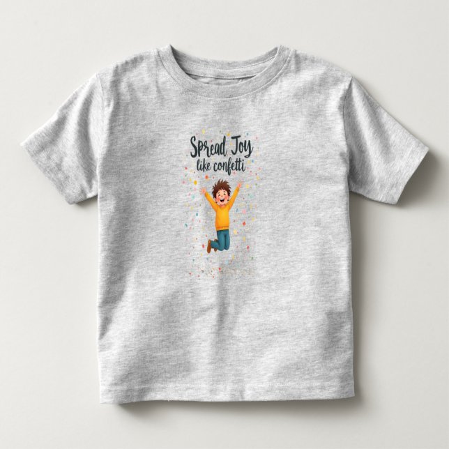 Spread Joy som Konfetti Vibrant Positivitetsdesign T Shirt (Framsida)