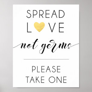 Spread Kärlek, inte groddar Poster