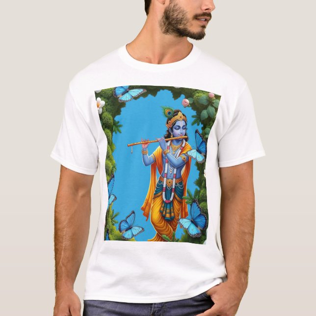Spread Kärlek, levande som Krishna - gudomligt Wis T Shirt (Framsida)