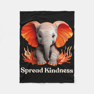 Spread Kindness Cute Orange-reddist Ba Fleecefilt