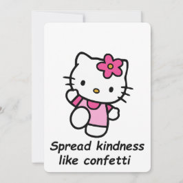 Spread Kindness Like Confetti Inbjudningar