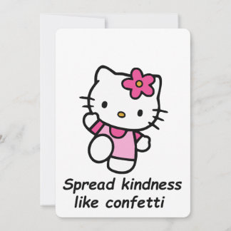 Spread Kindness Like Confetti Inbjudningar