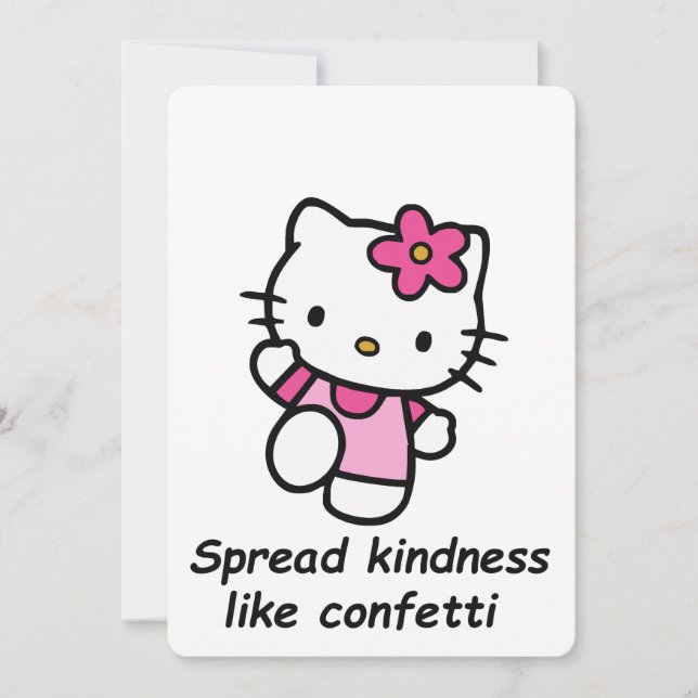 Spread Kindness Like Confetti Inbjudningar (Framsida)