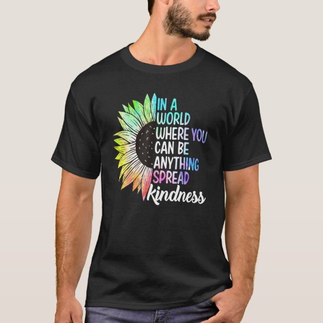 Spread Kindness No Bullying Motivational Funny Cho T Shirt (Framsida)