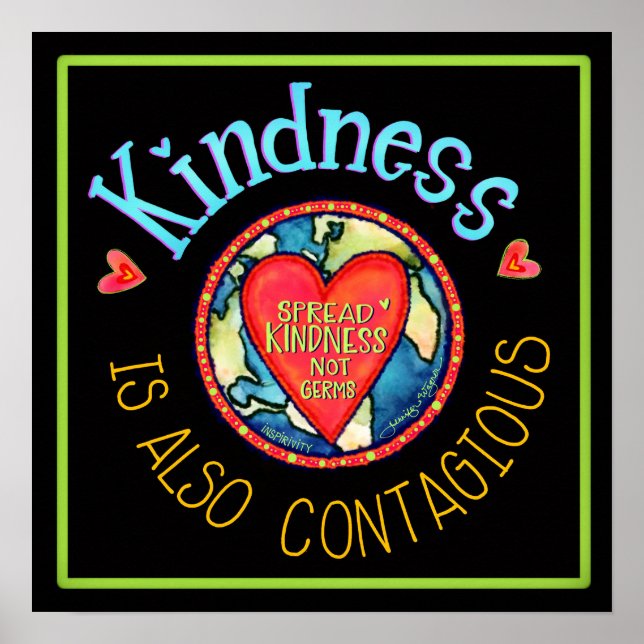 Spread Kindness not Germs Poster (Framsidan)